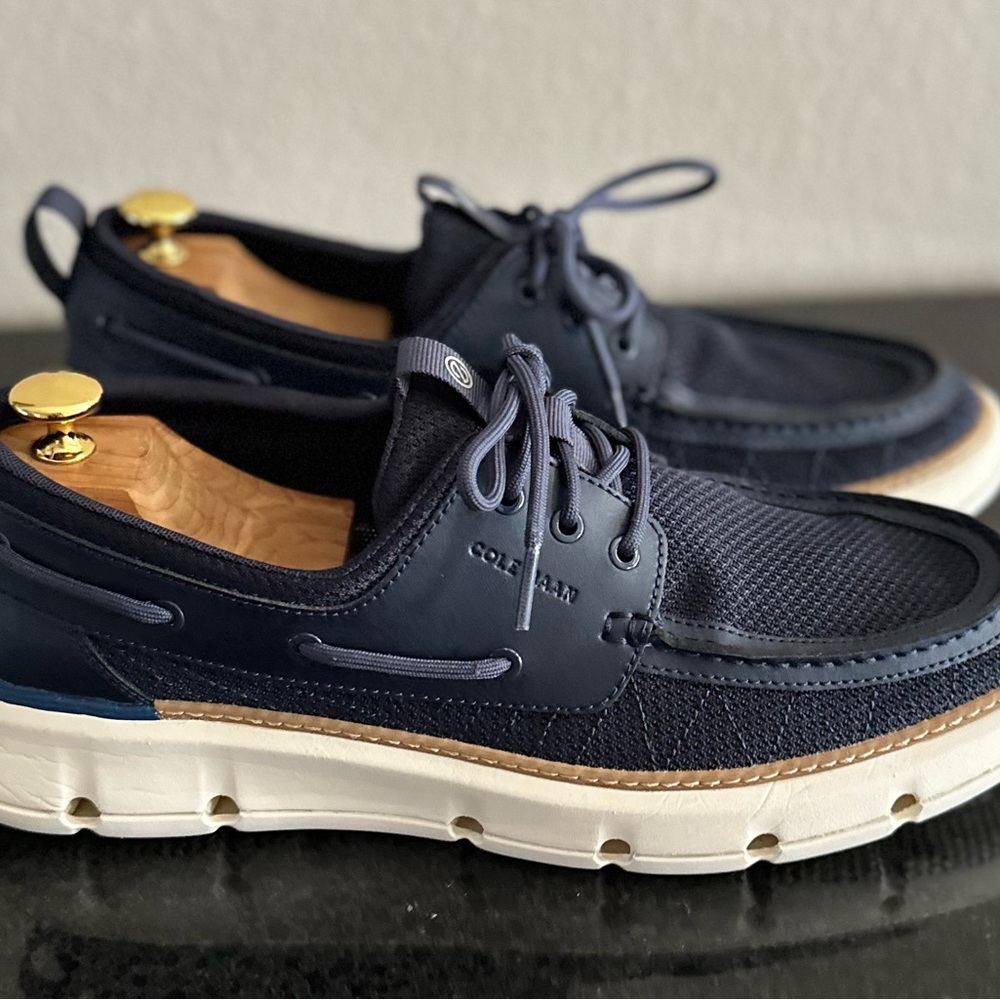 Cole Haan 4. Zero-Grand Navy Blue Regatta boat shoes  Men’s Size 12